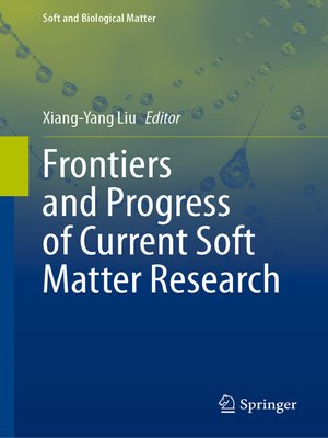 cover image of Frontiers and Progress of Current Soft Matter Research